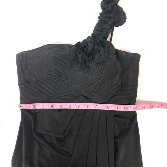 Adrianna Papell formal gown flower dress ruched - Picture 3 of 8